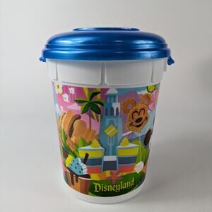 Walt Disney Parks Popcorn Bucket Mickey Miney Lid Blue 2019 Dole Whip Pretzel